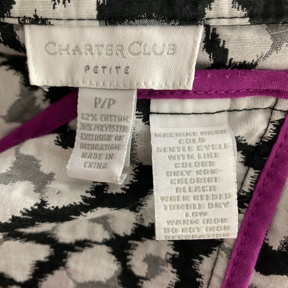 Charter Club / Animal Print Peplum Blazer/Blouse - Picture 7 of 8